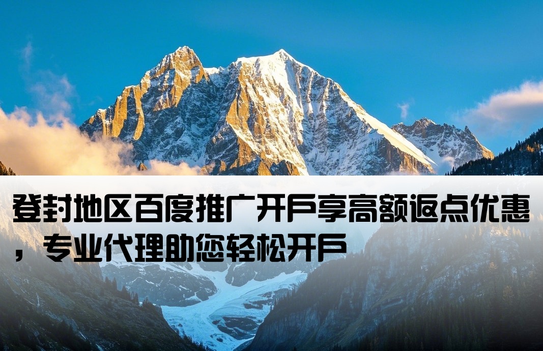 登封市百度返点开户