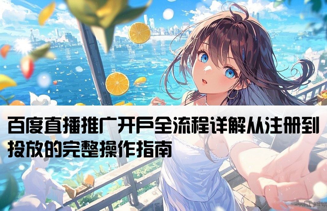 百度直播推广开户怎么开