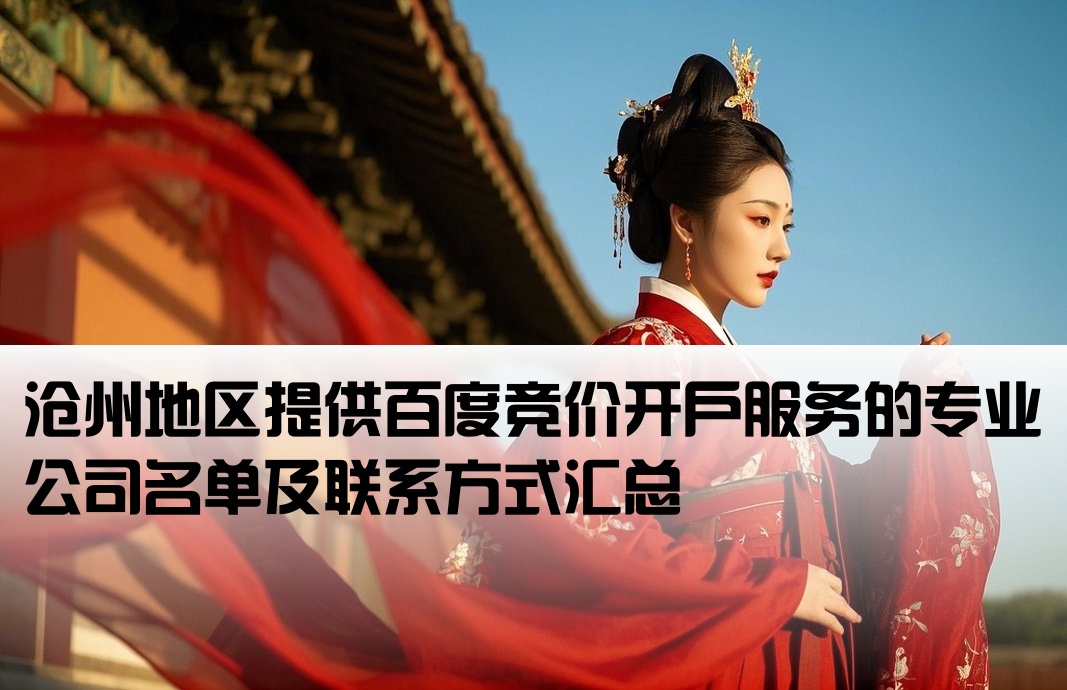 沧州百度竞价开户公司有哪些