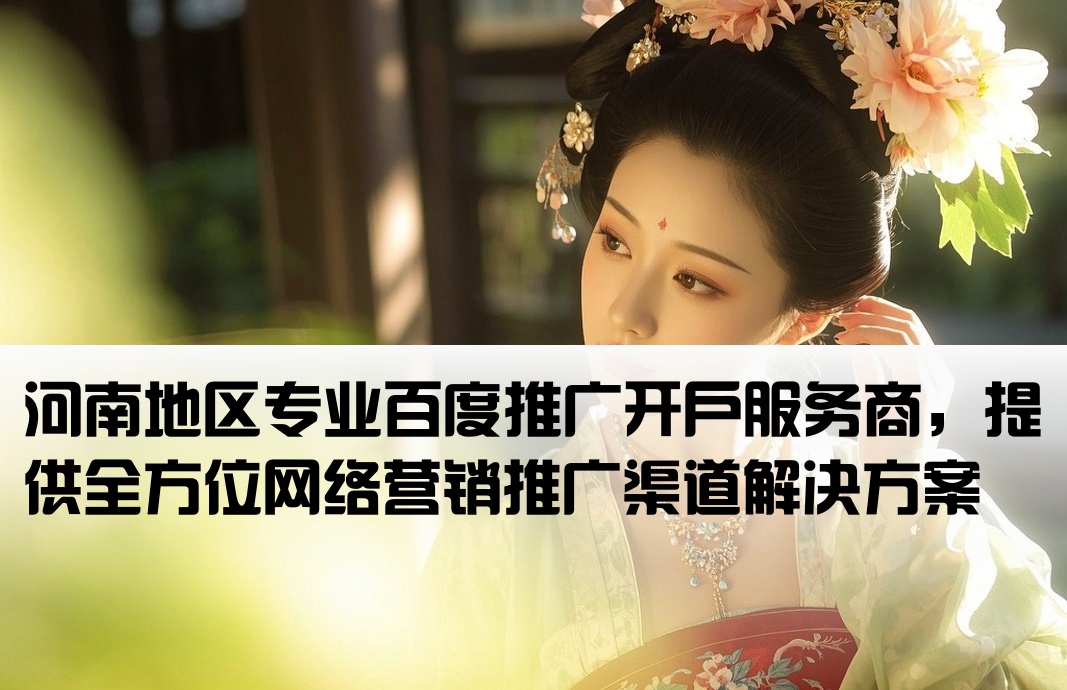 河南百度推广开户渠道公司