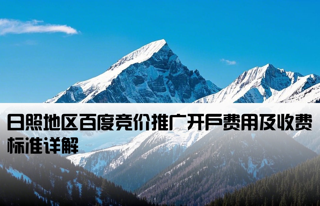 日照百度竞价开户多少钱