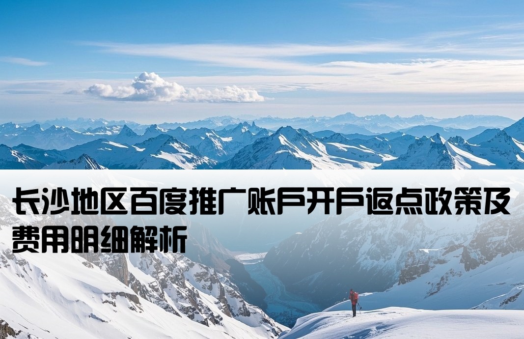长沙百度返点开户多少钱