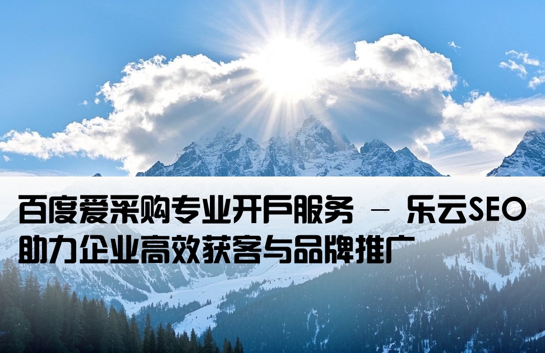 百度爱采购开户实力乐云seo