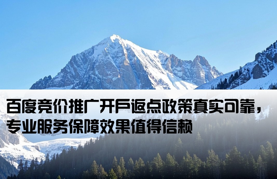 百度竞价返点开户靠谱