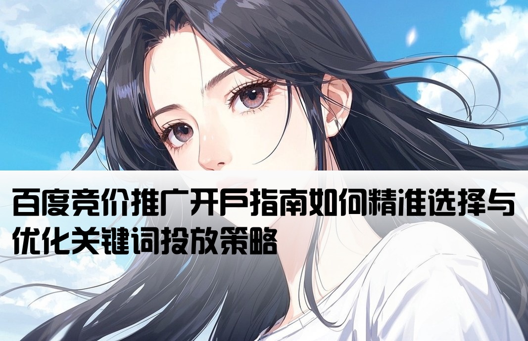百度竞价渠道开户关键词