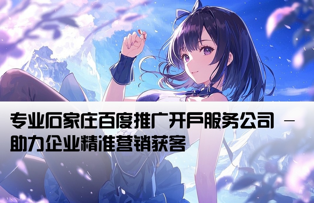 石家庄百度推广开户公司