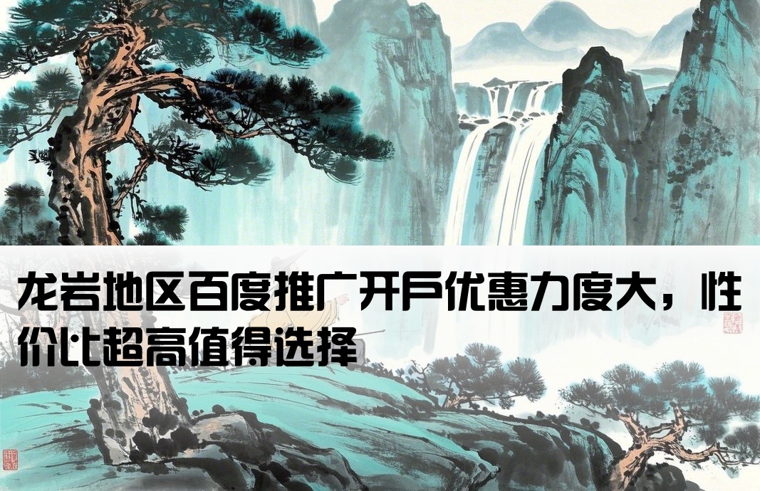 龙岩百度推广开户价格实惠
