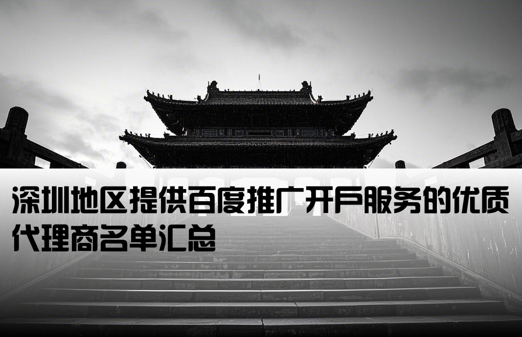 深圳百度开户商有哪些公司
