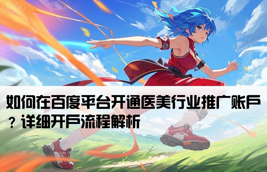 百度医美推广开户怎么开