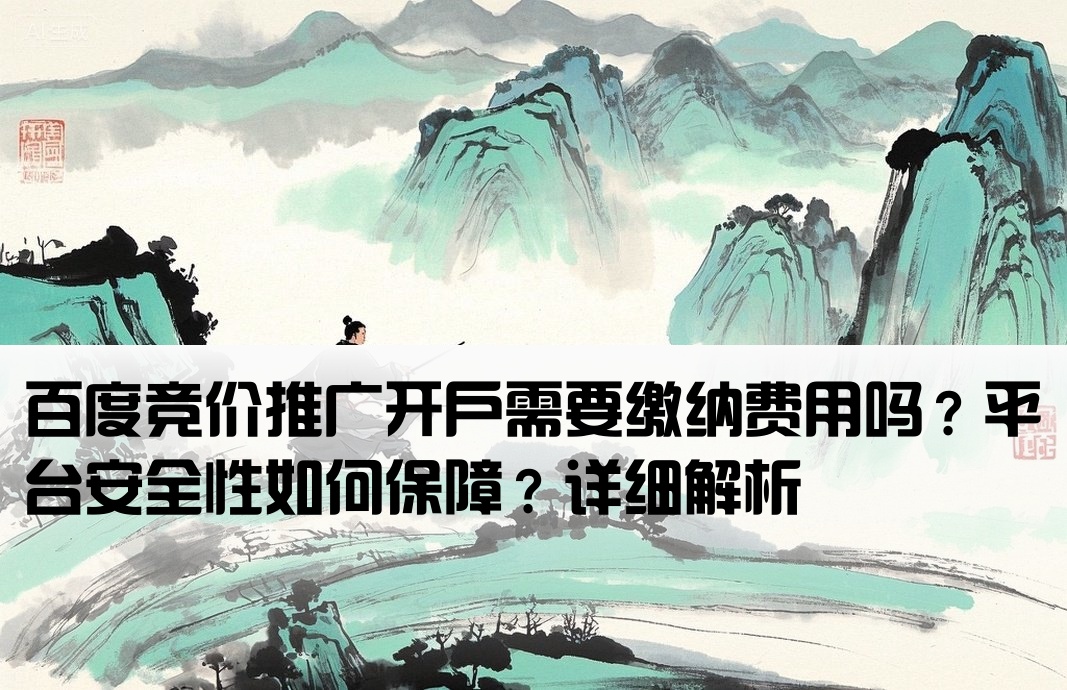 百度竞价开户要钱吗安全吗