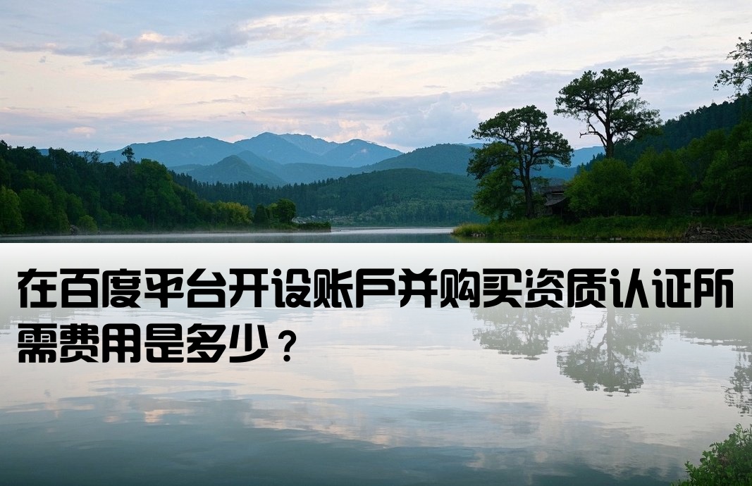 百度开户买资质需要多少钱