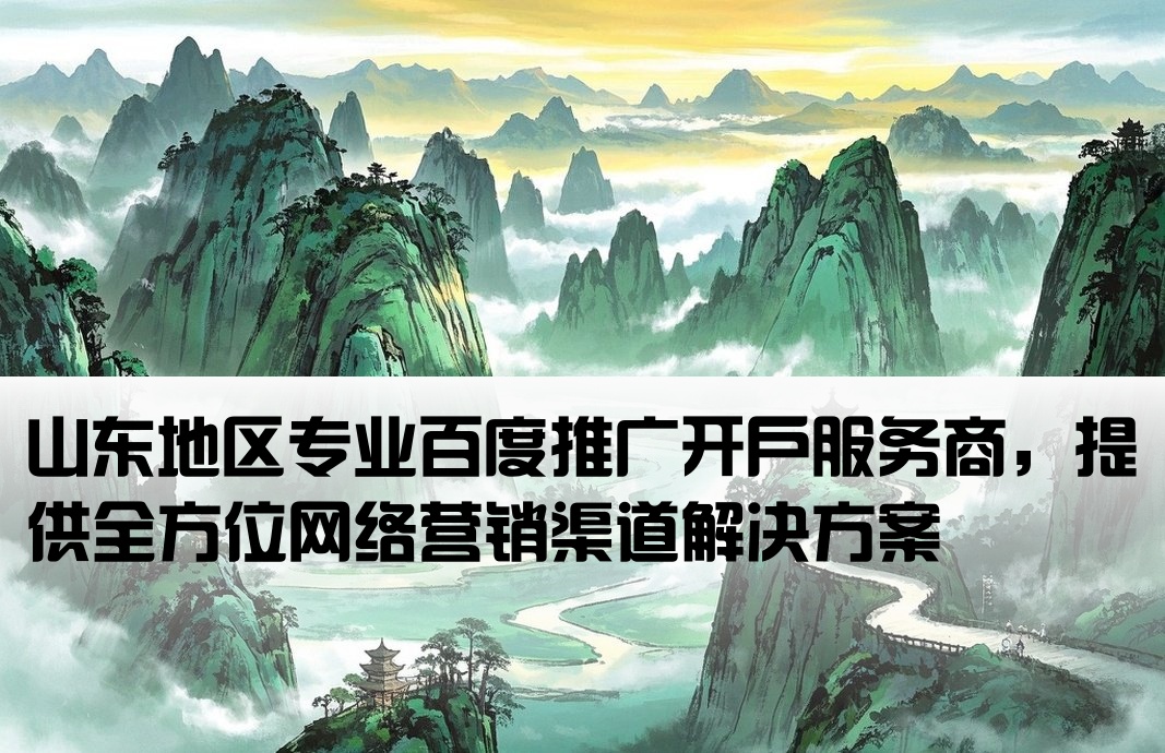 山东百度推广开户渠道公司