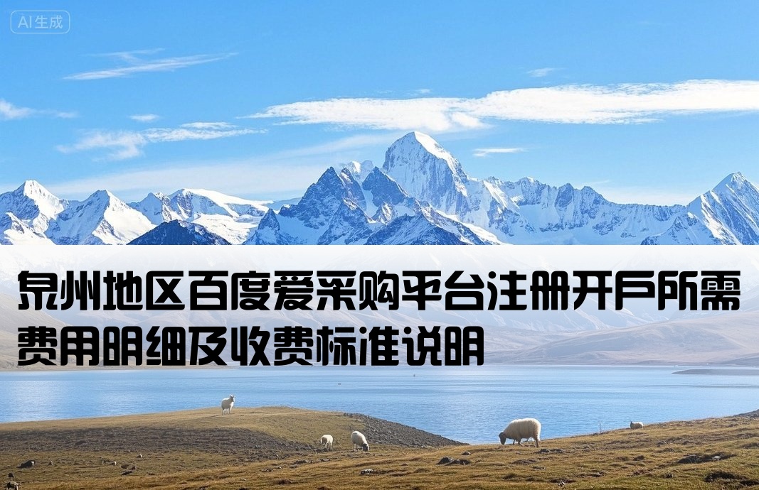 泉州百度爱采购开户费用