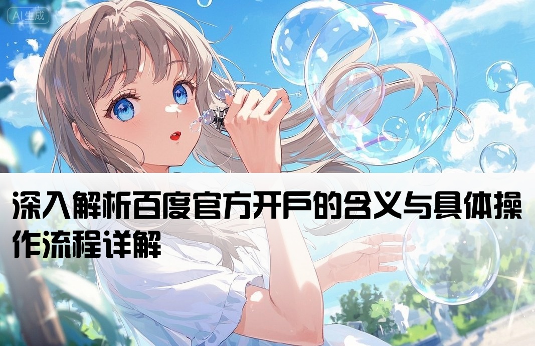 百度官方开户什么意思啊