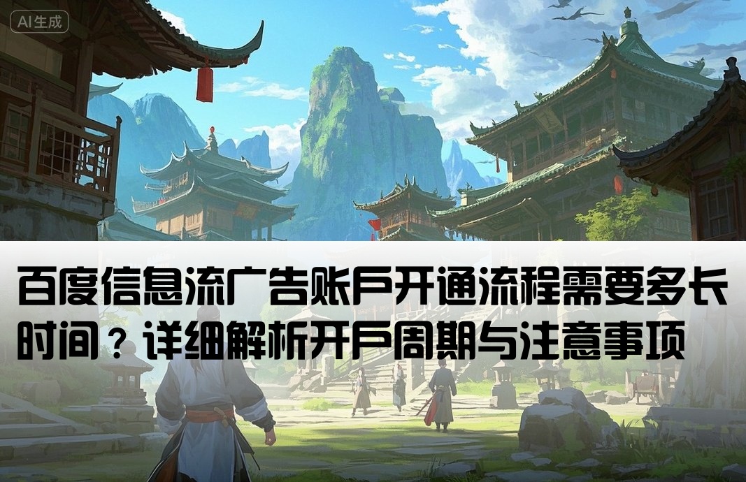 百度信息流开户要多久