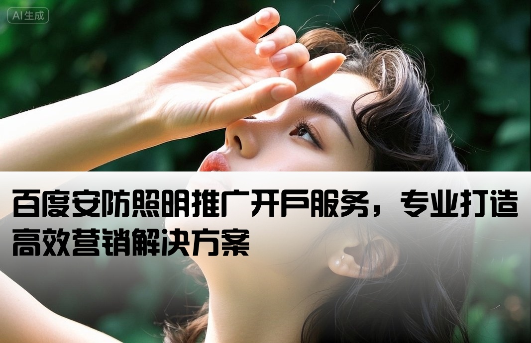 安防照明百度推广开户
