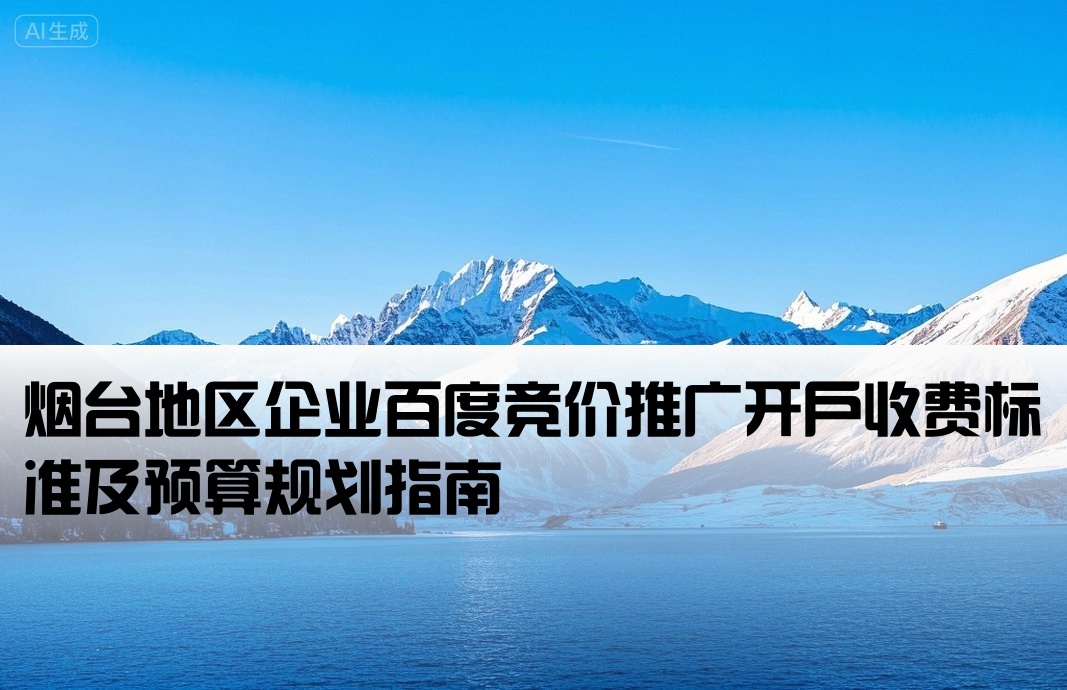 烟台百度竞价开户费用多少