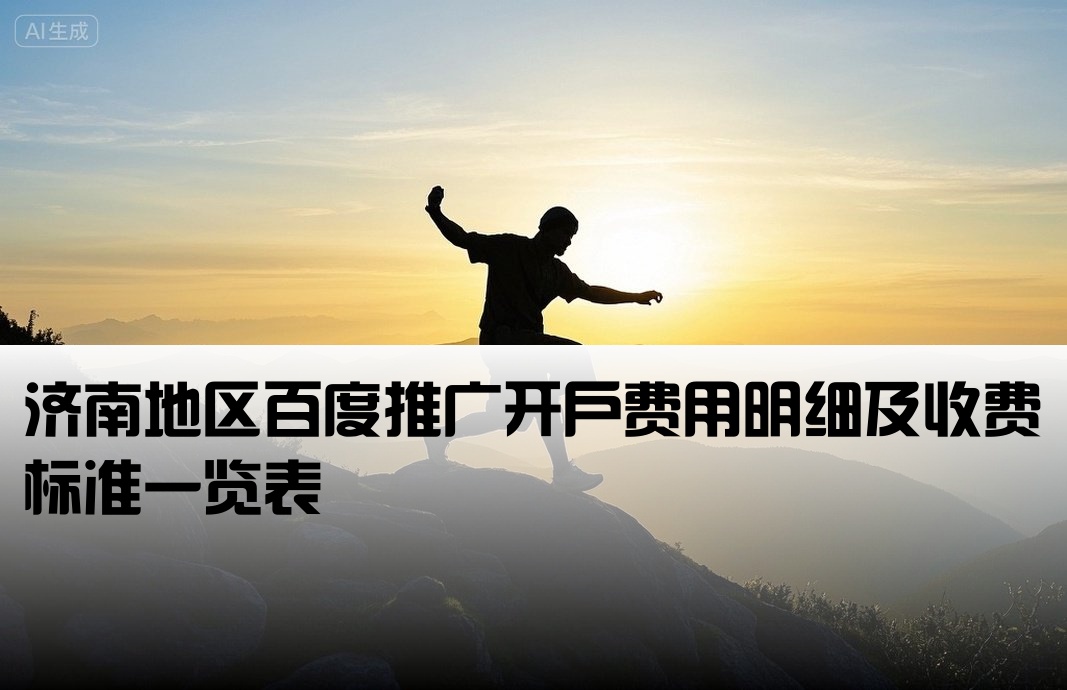 济南百度开户价格表图片
