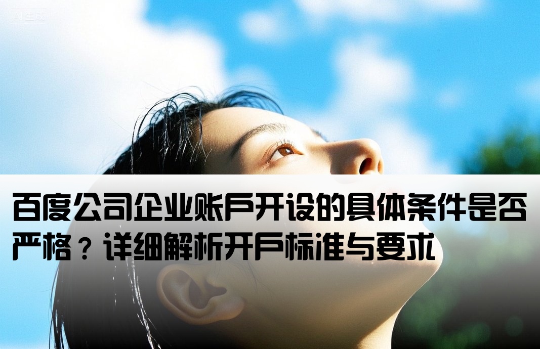 百度公司开户条件要求高吗