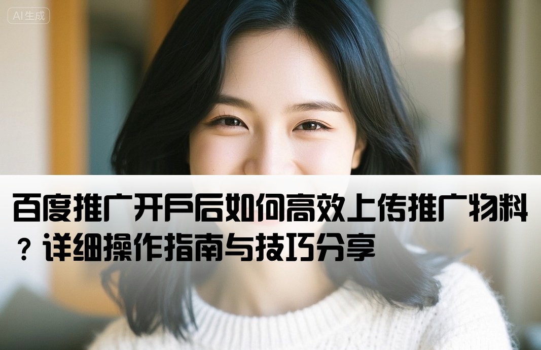 百度推广开户怎么上物料