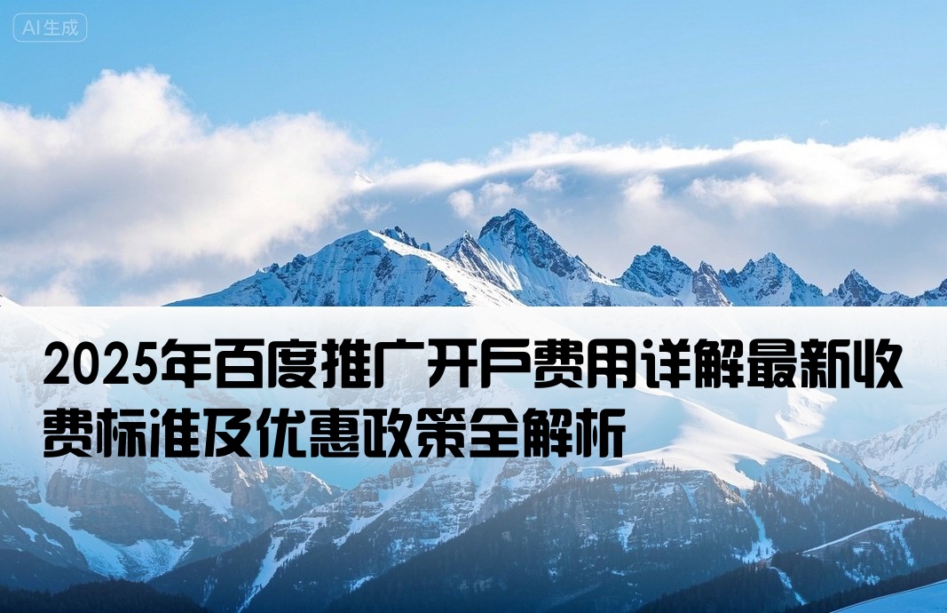 百度推广现在开户多少钱