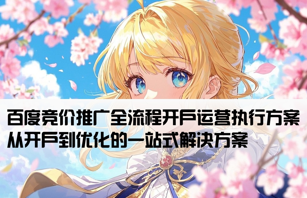 百度竞价推广开户运营方案