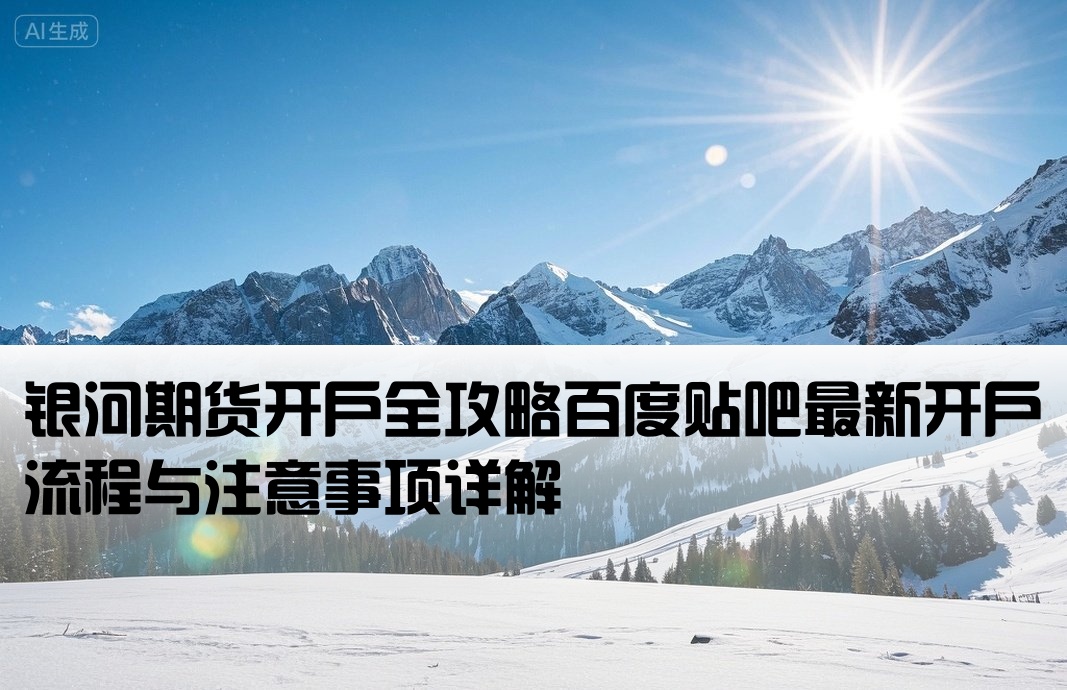 银河期货怎么开户百度贴吧
