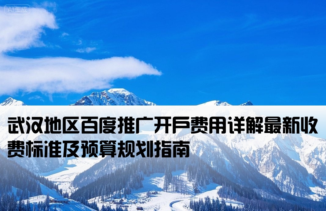 武汉百度推广开户收费标准