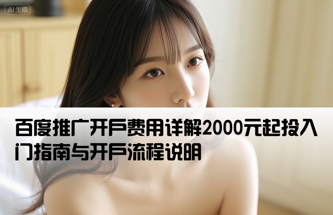百度推广开户费2000