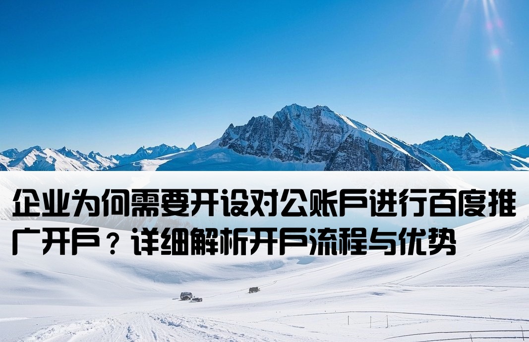 百度开户为什么要对公账户