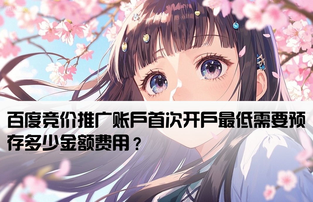 百度竞价开户存多少钱